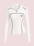 White Tracksuit Top